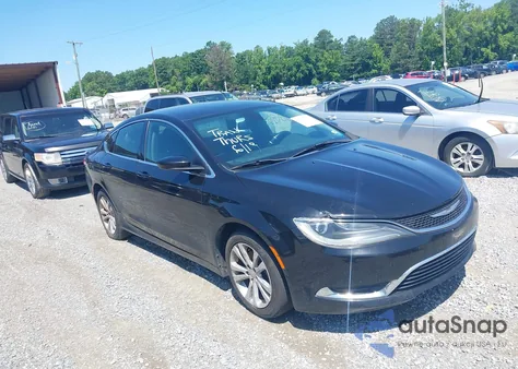 2015 Chrysler 200 Limited z USA, uszkodzony, nr VIN 1C3CCCAB1FN611418